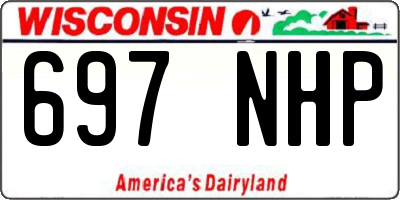 WI license plate 697NHP