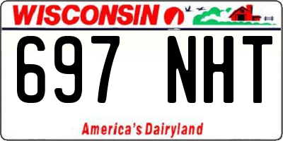 WI license plate 697NHT