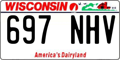 WI license plate 697NHV