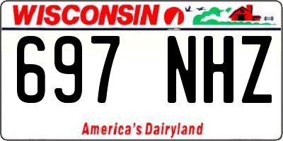 WI license plate 697NHZ