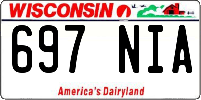 WI license plate 697NIA
