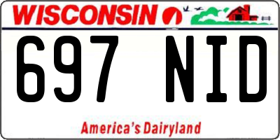 WI license plate 697NID