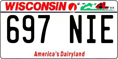 WI license plate 697NIE