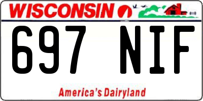 WI license plate 697NIF