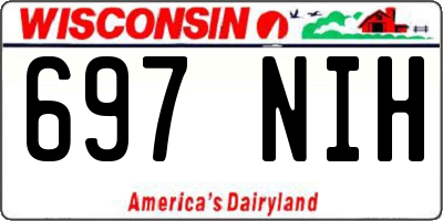 WI license plate 697NIH