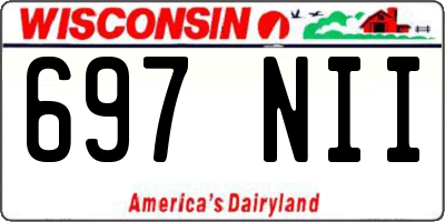 WI license plate 697NII