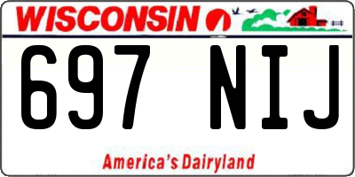 WI license plate 697NIJ