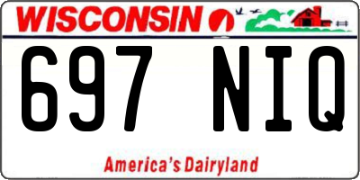WI license plate 697NIQ