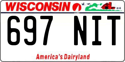 WI license plate 697NIT