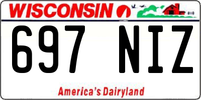 WI license plate 697NIZ