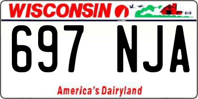 WI license plate 697NJA