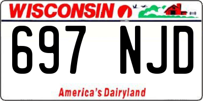 WI license plate 697NJD