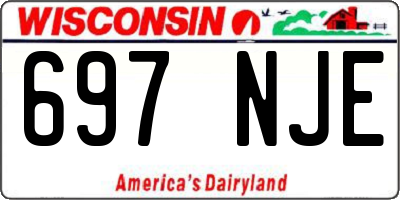 WI license plate 697NJE