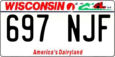 WI license plate 697NJF
