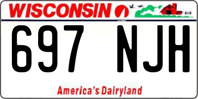 WI license plate 697NJH