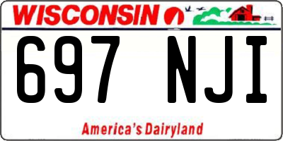 WI license plate 697NJI