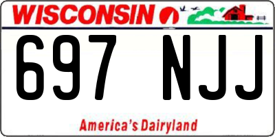 WI license plate 697NJJ