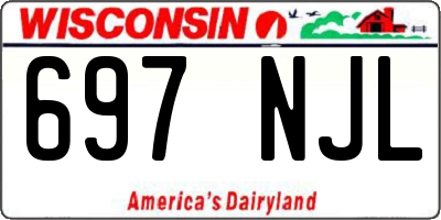WI license plate 697NJL