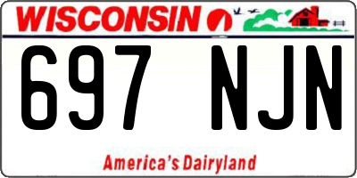 WI license plate 697NJN