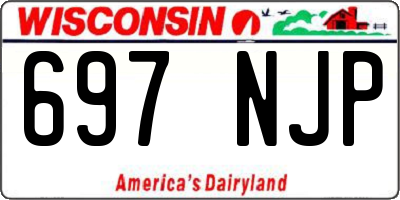 WI license plate 697NJP
