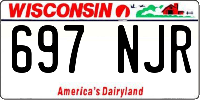 WI license plate 697NJR
