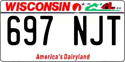 WI license plate 697NJT