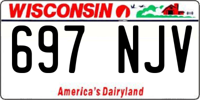 WI license plate 697NJV