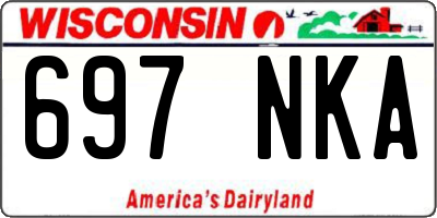WI license plate 697NKA