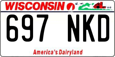 WI license plate 697NKD