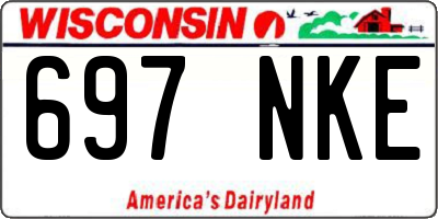 WI license plate 697NKE