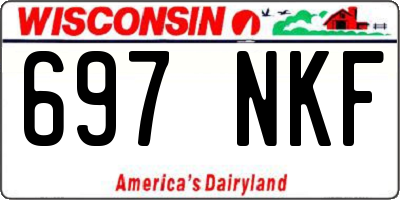WI license plate 697NKF