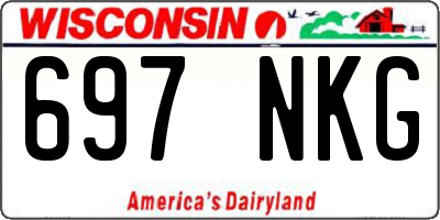 WI license plate 697NKG