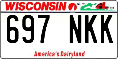 WI license plate 697NKK