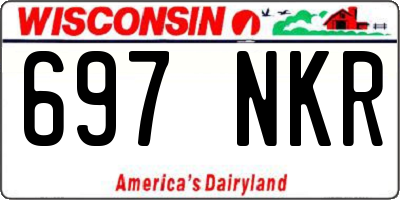 WI license plate 697NKR