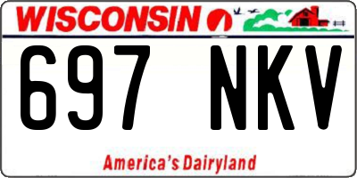 WI license plate 697NKV