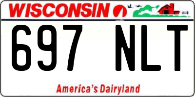 WI license plate 697NLT