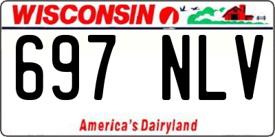 WI license plate 697NLV