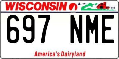 WI license plate 697NME