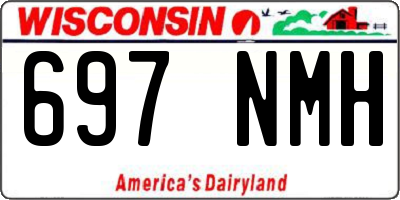 WI license plate 697NMH