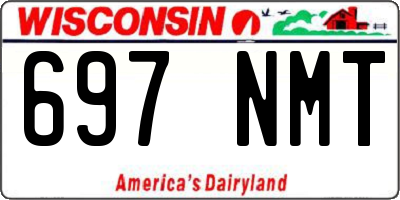 WI license plate 697NMT