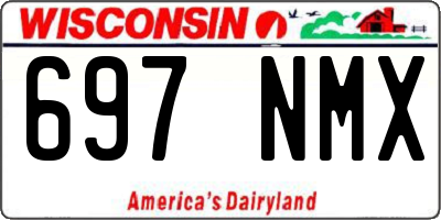 WI license plate 697NMX