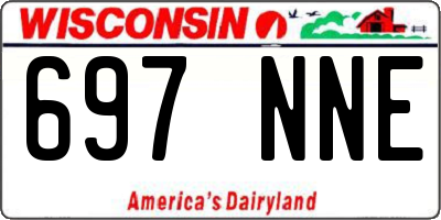 WI license plate 697NNE