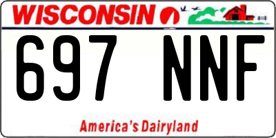 WI license plate 697NNF