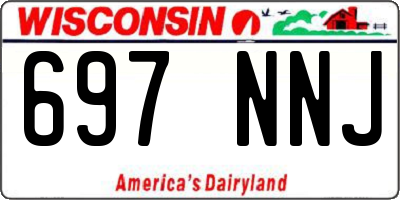 WI license plate 697NNJ