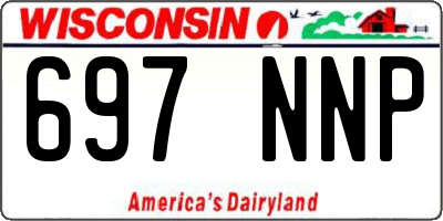 WI license plate 697NNP