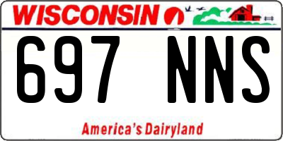 WI license plate 697NNS
