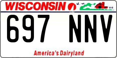 WI license plate 697NNV
