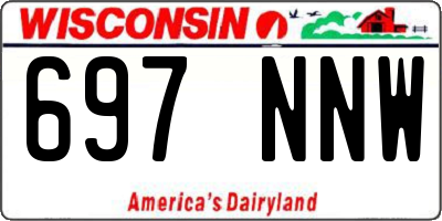 WI license plate 697NNW