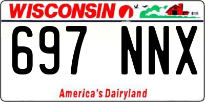 WI license plate 697NNX