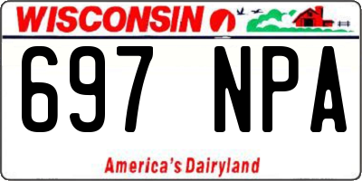 WI license plate 697NPA